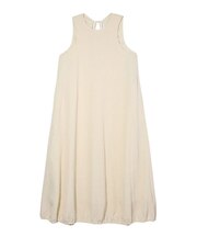 BACK OPEN FLARE DRESS