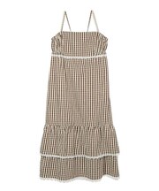 GINGHAM CAMISOLE DRESS
