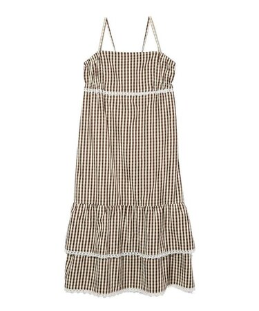 GINGHAM CAMISOLE DRESS