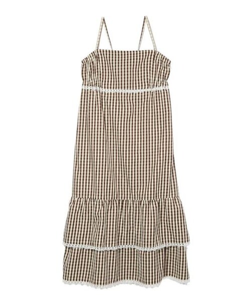 GINGHAM CAMISOLE DRESS