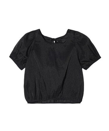 SHEER PUFF SLEEVE BLOUSE