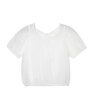 SHEER PUFF SLEEVE BLOUSE