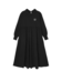 ROUND COLLAR GATHERED DRESS