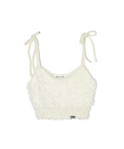 SHAGGY NECK RIBBON CAMISOLE