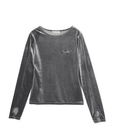 VELOUR L/S TOP