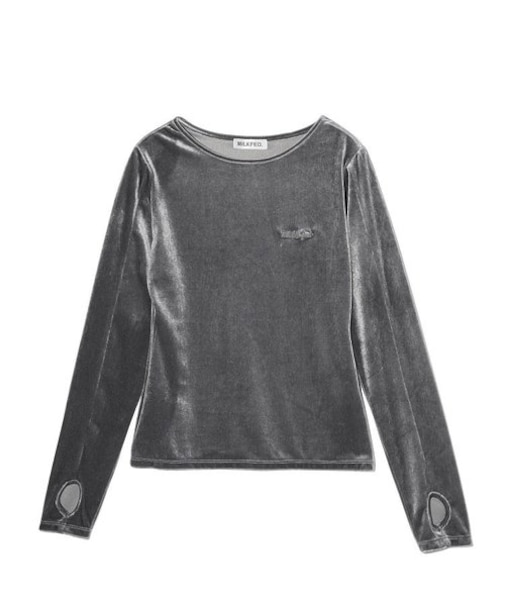 VELOUR L/S TOP
