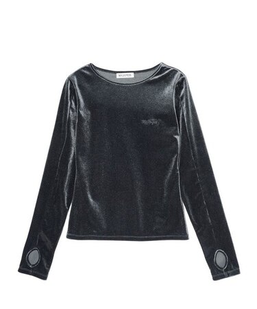 VELOUR L/S TOP