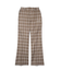 PLAID FLARED PANTS