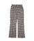 PLAID FLARED PANTS