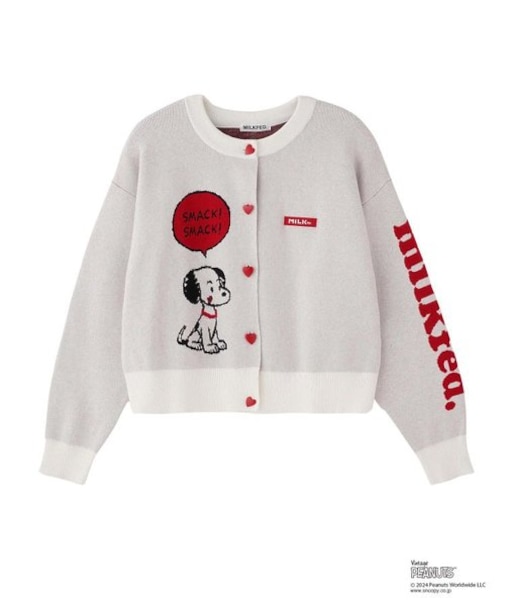 MILKFED.x PEANUTS 75th KNIT CARDIGAN｜ミルクフェドの通販｜&mall 