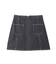 DENIM ZIP SKIRT