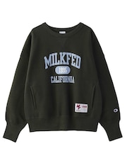 MILKFED.ⅹCHAMPION SWEAT TOP