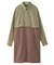 COLOR BLOCK SHIRT DRESS