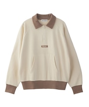 BAR LOGO HALF ZIP TOP