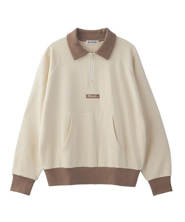 BAR LOGO HALF ZIP TOP