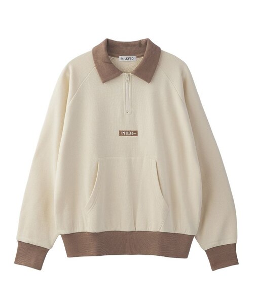 BAR LOGO HALF ZIP TOP