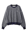 OVERLOCK STICHED SWEAT TOP