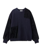 MULTI PANEL KNIT TOP