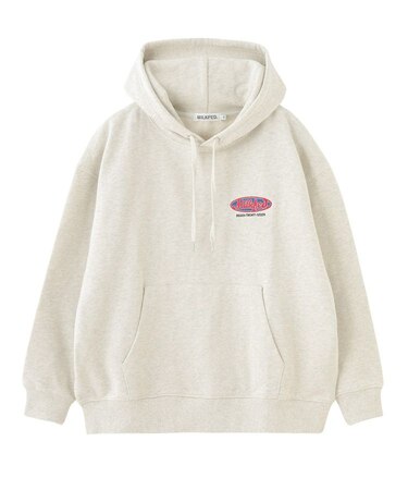 OVAL LOGO EMBROIDERY SWEAT HOODIE
