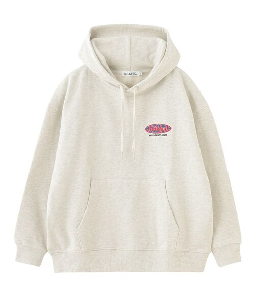 OVAL LOGO EMBROIDERY SWEAT HOODIE