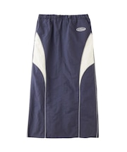 LINE PIPING LONG SKIRT