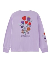 FLOWER PRINT WIDE L/S TEE