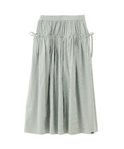 GINGHAM CHECK VOLUME SKIRT