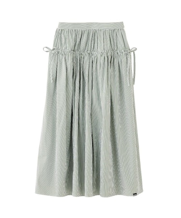 GINGHAM CHECK VOLUME SKIRT