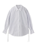 STRIPED SHIRRING SHIRT