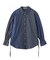 STRIPED SHIRRING SHIRT