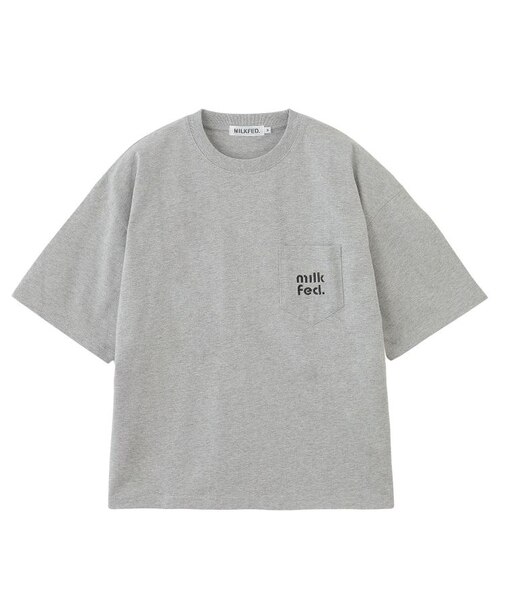 CUT OUT LOGO POCKET WIDE S/S TEE