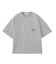 CUT OUT LOGO POCKET WIDE S/S TEE