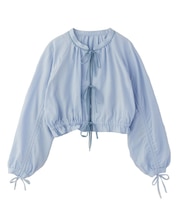 SHIRRING RIBBON CARDIGAN