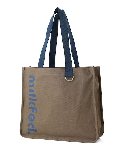 CUT OUT LOGO PIPING TOTE