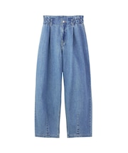 TUCK DENIM PANTS