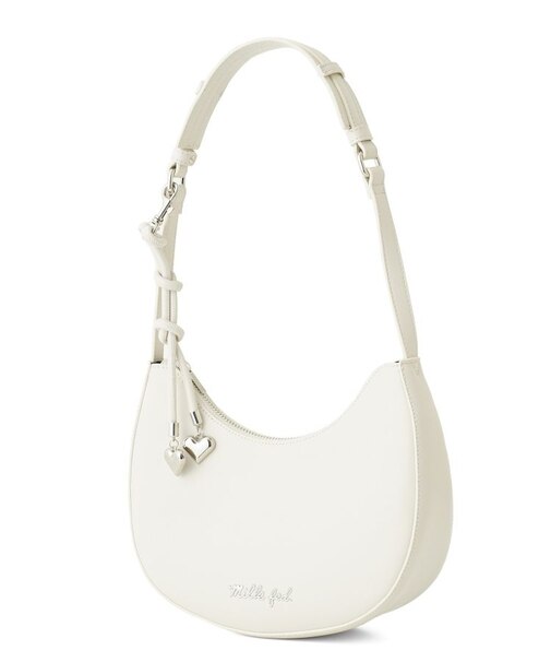 HEART CHARM ONE HANDLE BAG