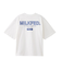 MILKFED. PLAID LOGO WIDE S/S TEE