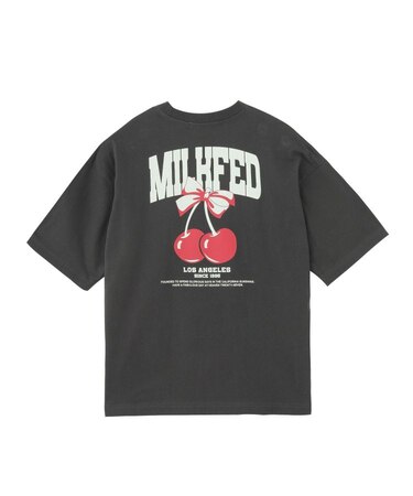 CHERRY AND RIBBON WIDE S/S TEE