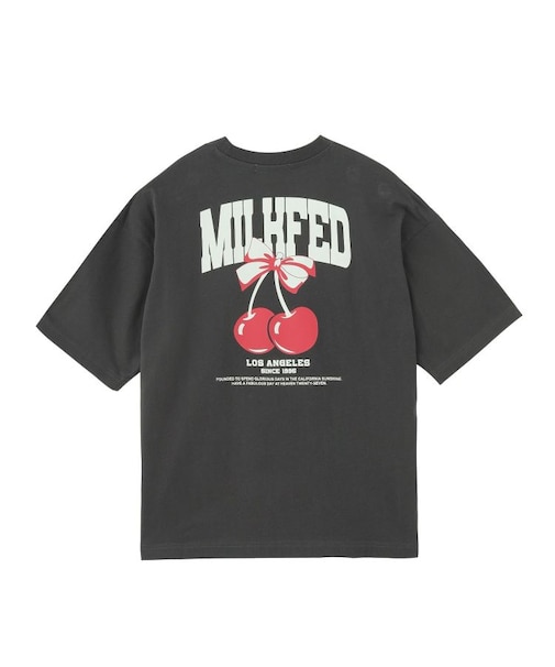 CHERRY AND RIBBON WIDE S/S TEE
