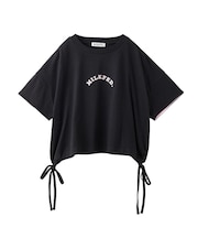 COLORED SLEEVE EDGE S/S TOP