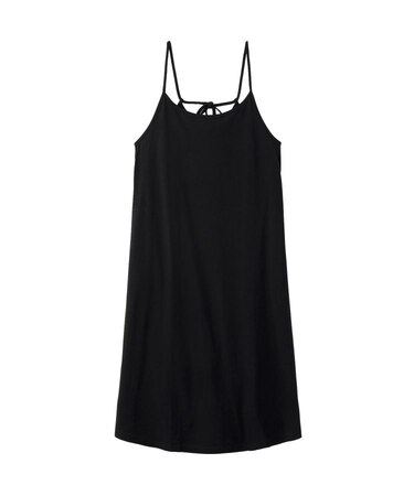 BICOLOR BACK RIBBON CAMISOLE DRESS