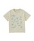 FLOWER PRINT AND EMBROIDERY COMPACT S/S TEE