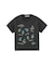 FLOWER PRINT AND EMBROIDERY COMPACT S/S TEE
