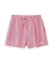 GINGHAM MINI SHORTS