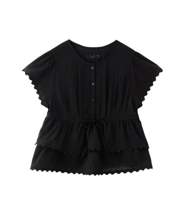 FRILL AND LACE BLOUSE