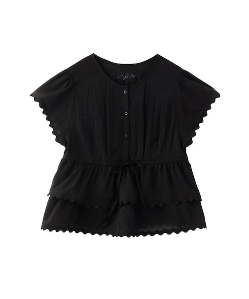 FRILL AND LACE BLOUSE