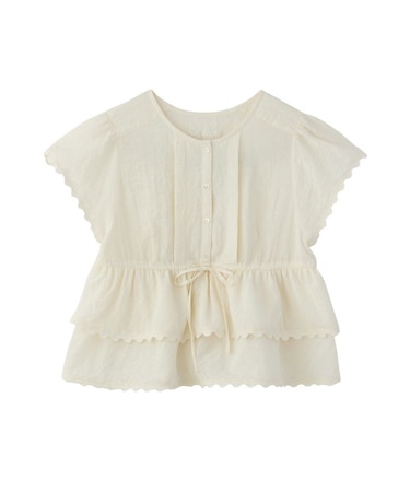 FRILL AND LACE BLOUSE