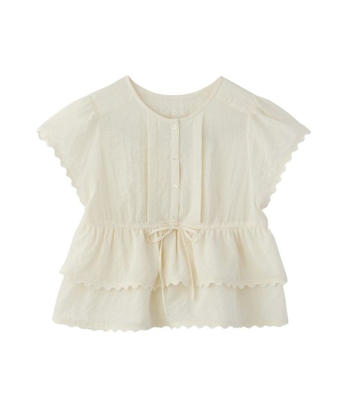 FRILL AND LACE BLOUSE