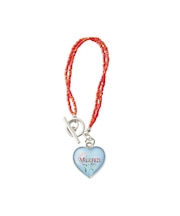 BEADS AND HEART CHARMS BRACELET