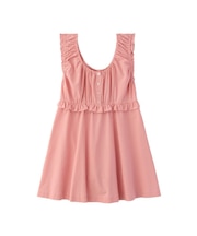 RUFFLE GATHERED DRESS